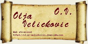 Olja Veličković vizit kartica